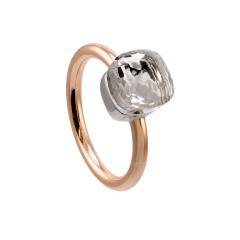 Pomellato Nudo White and Rose Gold Topaz Petit Ring PAB4030_O6000_000TB