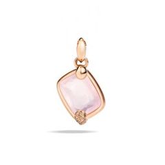 Pomellato Ritratto Rose Gold Quartz Diamond Pendant PMB7081_O7000_DBRQR