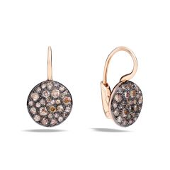 Pomellato Sabbia Rose Gold Diamond Earrings POB2041_O7000_DBR00