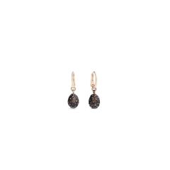 Pomellato Tabou Rose Gold and Silver Quartz Earrings POA9080_O7000_000QF