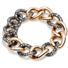 Pomellato Tango Rose Gold and Silver Diamond Bracelet PBA8062_OA000_DBR00