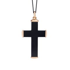 M.A302/O7/OU | Buy Pomellato Victoria Rose Gold Black Jet Pendant