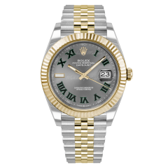 126333 | Rolex Datejust Oystersteel Steel Yellow Gold Dark Grey Dial Jubilee 41 mm watch. Buy Online