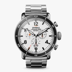 Shinola White Hurricane 48 mm S0120224028