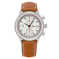 Sinn 910 SRS Chronographs-instruments White Dial Brown Leather 910.020 X141