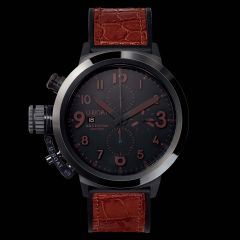 7094 | U-Boat Flightdeck Black Ceramic BK/BR 50 mm watch. Buy Online