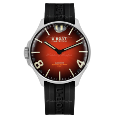 U-Boat Darkmoon Red SS Soleil Quartz 44 mm 8701/B