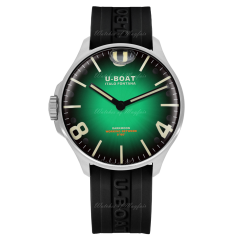 U-BOAT Darkmoon Steel 44 mm Green SS Soleil 8702/C 