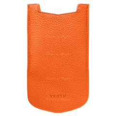 004-00004-002-04 | Vertu Aster P Slip Calf Orange Leather Case 