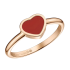 82A086-5811 | Buy Online Chopard My Happy Heart Rose Gold Carnelian Ring 