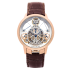 1TPAR.S01A.C125A| Arnold & Son Time Pyramid 18K Red gold case, brown alligator leather strap watch. Buy Online