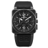 BR0394-BL-CE/SRB | Bell & Ross Black Matte Chronograph Automatic 42 mm watch | Buy Now