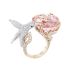 JRG02438 Boucheron Hopi White and Rose Gold Morganite Diamond Ring