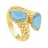 JRG02862 |Boucheron Serpent Bohème Couleur Yellow Gold Turquoise Ring