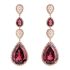 JCO01312 | Boucheron Serpent Boheme Pink Gold Diamond Garnet Earrings