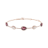 JBT00783 | Boucheron Serpent Boheme Pink Gold Diamond Garnet Bracelet