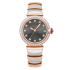 103029 LU33C6SPGDSPGD/11 | BVLGARI Lvcea Steel & Pink Gold Automatic 33mm watch. Buy Online