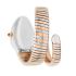 BVLGARI Serpenti Tubogas Steel & Pink Gold Quartz 35 mm 102098