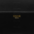 Celine Claude Shiny Black Calfskin Leather Shoulder Bag 194143BF4.38NO