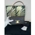 Celine Claude Triomphe Canvas and Calfskin Leather Tan Shoulder Bag 194142CUZ.04LU