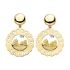 C.23202 | Chantecler Logo Yellow Gold Diamond Earrings | Buy Now
