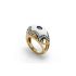 C.35368 | Chantecler Maiolica Pink Gold Titanium Diamond Ring Size 53
