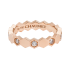 Chaumet Bee My Love Pink Gold Diamond Half Paved Ring 084677