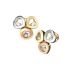 839390-9001|Buy Chopard Happy Curves Yellow Rose White Gold Earrings