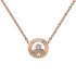 Chopard Happy Curves Rose Gold Diamond Pendant 819562-5002