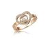 827691-5019 | Chopard Happy Diamonds Rose Gold Diamond Ring Size 53