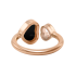 Chopard Happy Hearts Rose Gold Onyx Ring 829482-5210