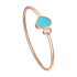 857482-5403 | Chopard Happy Hearts Rose Gold Turquoise Bangle Size M