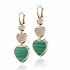 837482-5114| Buy Chopard Happy Hearts Rose Gold Malachite Earrings