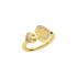 82A107-0912 | Chopard Golden Hearts Yellow Gold Diamond Ring Size 54/55