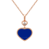 Chopard Happy Hearts Rose Gold Lapis Lazuli Pendant 797482-5501