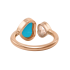 Chopard Happy Hearts Rose Gold Turquoise Ring 829482-5410