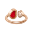 Chopard Happy Hearts Rose Gold Red Stone Ring 829482-5810