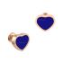 Chopard Happy Hearts Rose Gold Blue Stone Earrings 839482-5501