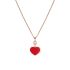 797482-5820 | Chopard Happy Hearts Rose Gold Carnelian Diamond Pendant