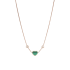 81A082-5102 |Chopard Happy Hearts Rose Gold Malachite Diamond Necklace