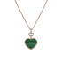 79A075-5151 | Chopard Happy Hearts Rose Gold Malachite Diamond Pendant