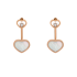 83A082-5301 |Buy Chopard Happy Hearts Rose Gold Pearl Diamond Earrings