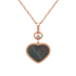 Chopard Happy Hearts Rose Gold Pearl Diamond Pendant 797482-5304