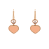 837482-5610 | Buy Chopard Happy Hearts Rose Gold Rosé Stone Earrings