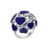 827482-1509 |Chopard Happy Hearts White Gold Lapis Lazuli Ring Size 52