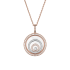 798231-9003 | Chopard Happy Spirit Rose and White Gold Diamond Pendant