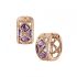 839564-5001 |Buy Chopard IMPERIALE Lace Rose Gold Amethyst Earrings