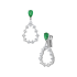 84A063-1401 |Chopard L'Heure du Diamant Drop White Gold Emerald Earrings