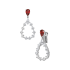 84A063-1301 |Chopard L'Heure du Diamant Drop White Gold Ruby Earrings