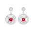 RGE773 | Buy Online Graff Bullseye White Gold Ruby Diamond Earrings 